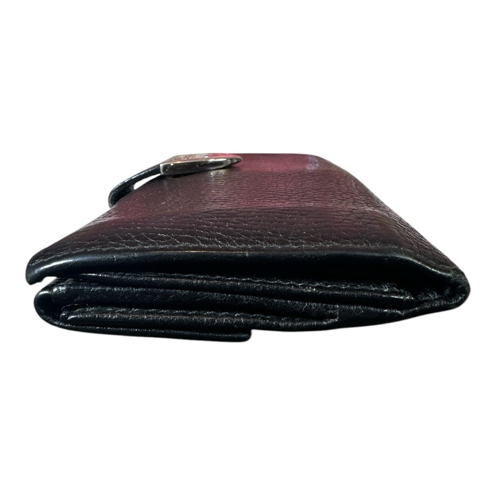 Gucci Vintage Continental Black Leather Wallet with Pebbled Texture - Picture 6 of 14
